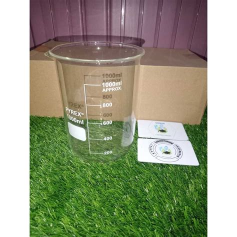 Jual Beaker Glass Gelas Kimia Pyrex 1000 Ml Shopee Indonesia