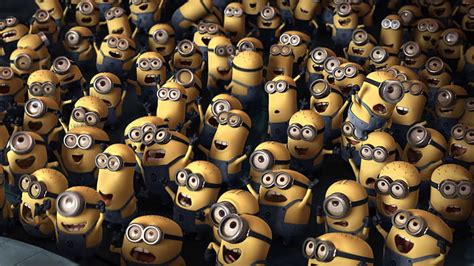 HD wallpaper: Despicable Me Minions illustration, minimalism, bananas ...