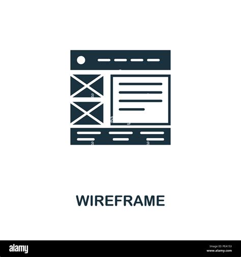 Wireframe Creative Icon Simple Element Illustration Wireframe Concept