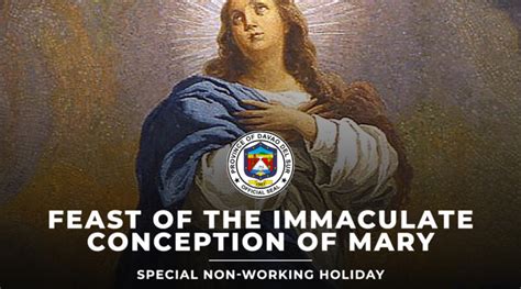 Feast Of The Immaculate Conception Of Mary Provincial Government Of Davao Del Sur