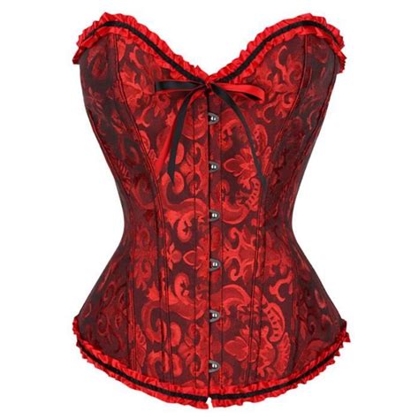 Ybfdo Corset Overbust Sexy En Dentelle Pour Femme Bustier Lingerie Brocart En Y Mode Victorienne