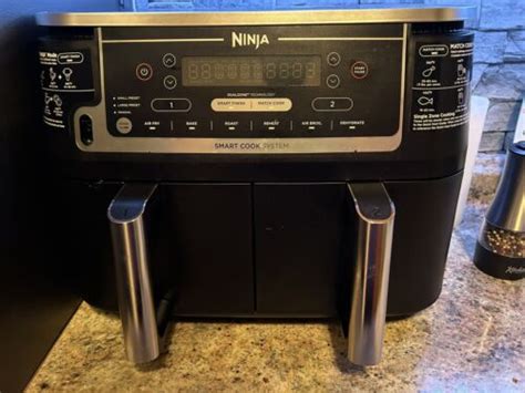 Ninja Dz Foodi Quart In Dualzone Smart Xl Air Fryer Grey Ebay