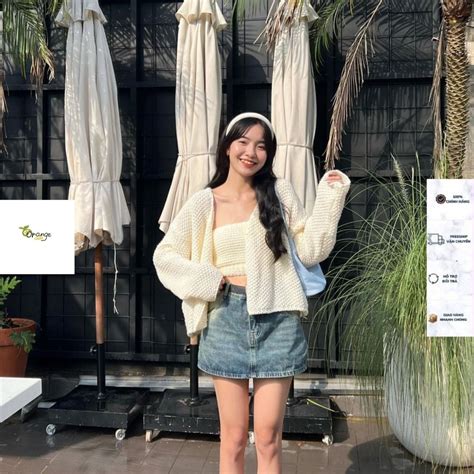 Set Len Đan Áo Ống Quây Kèm Áo Khoác Cardigan Tay Dài Dáng Ngắn Siêu Xinh Dễ Phối Đồ Mẫu Hot