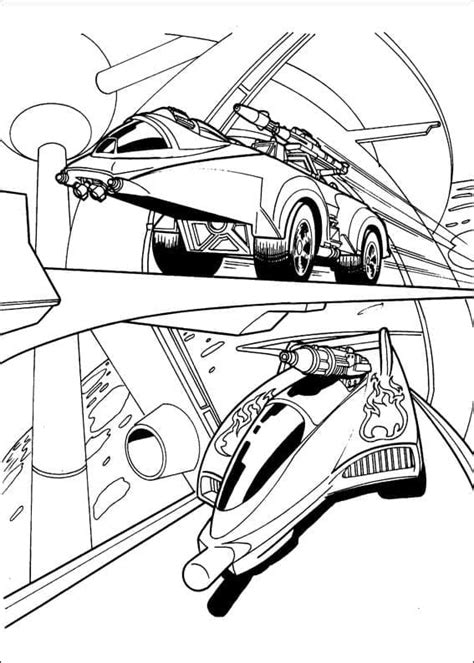 Omalovánky k vytisknutí Hot Wheels Omalovanek cz