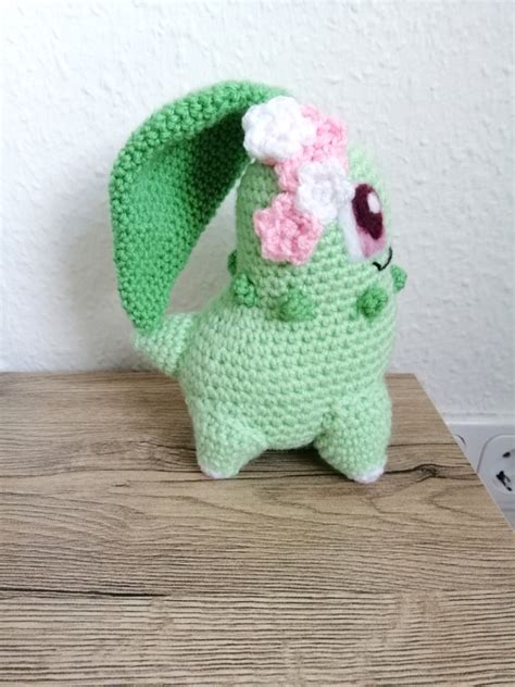 Meet Chikorita Pattern Rina Mogryna Art