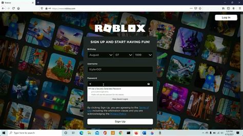 How To Sign Up Roblox Youtube