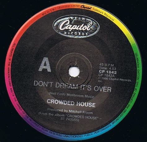 Crowded House - Don't Dream It's Over (1986, Vinyl) | Discogs