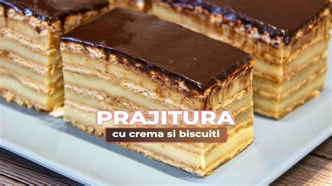 Cum Facem Prajitura Cu Crema Si Biscuiti Ca In Copilarie YouTube