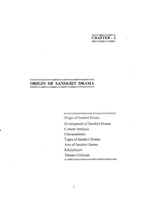 Pdf Origin Of Sanskrit Drama Shodhgangashodhganga Inflibnet Ac In