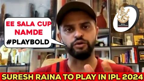 Suresh Raina To Play Ipl Suresh Raina Ipl Team Youtube