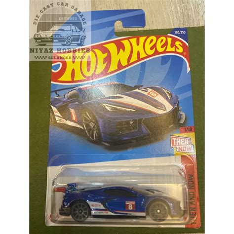 Hot Wheels THEN AND NOW Corvette C8 R Shopee Malaysia