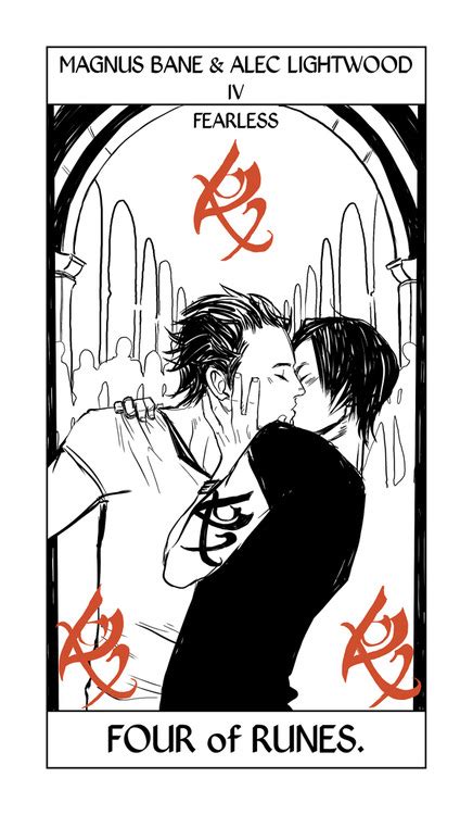 Cassandra Jeans Tarot Cards Alec And Magnus {four Of Runes} Mortal