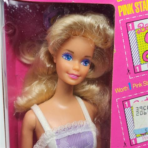 VINTAGE 1990 MATTEL FASHION PLAY BLONDE BARBIE DOLL STAMPS 9629 ORIGINAL BOX Dolls Doll