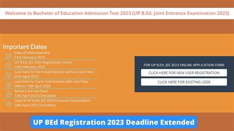 Up Bed Registration 2023 Deadline Extended Check Last Date To Apply Here Education News