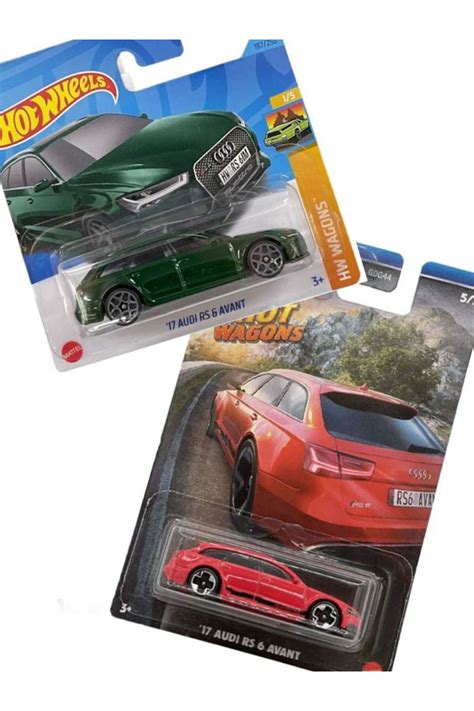 HOT WHEELS 17 Audi RS 6 Avant 2 Araç Set Yeşil Kırmızı 1 64 Fiyatı Yorumları Trendyol