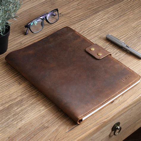 Personalized Leather Portfolio 8 5 X 11 Padfolio A4 Letter Size