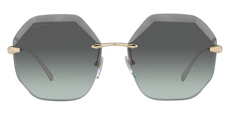 Bvlgari Bv K A Pale Gold Plated Sunglasses