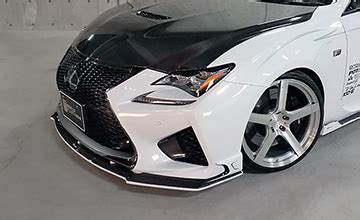 ROWEN ロェン レクサスRCF フロントスポイラー USC10前期 WORLD PLATINUM エアロLEXUS RC