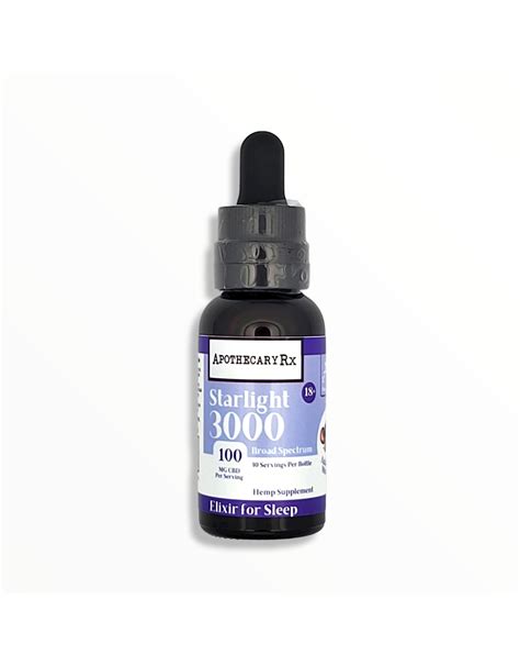 Apothecary Rx Starlight Elixir For Sleep 3000mg Broad Spectrum