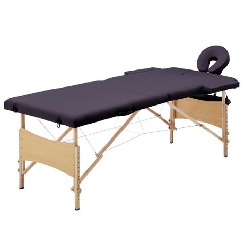 Table De Massage Pliable 2 Zones Bois Violet 02 0001818 Devis Sous 24h