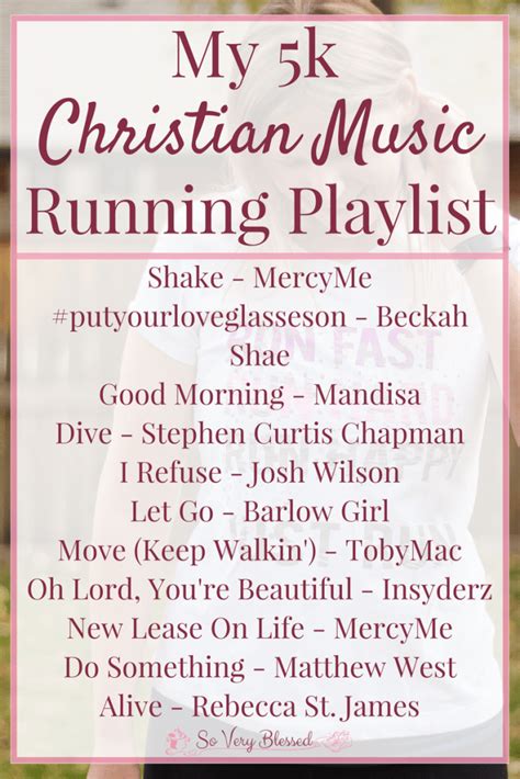 My 5k Christian Music Running Playlist