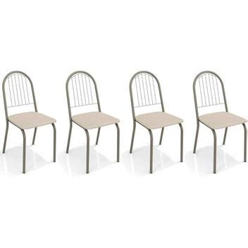 Cadeira Sala De Jantar Noruega C Kit Un Niquel Nude