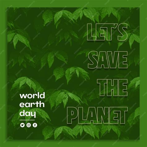 Premium Psd Social Media Post Earth Day Templates