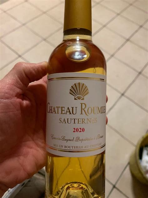 2020 Château Roumieu France Bordeaux Sauternais Sauternes