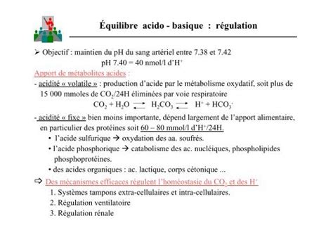 Equilibre Acido Basique