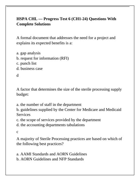 Hspa Chl Practice Test