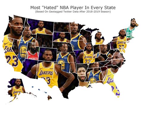 The State-By-State Map Of The Most Hated NBA Players Makes Me Wonder