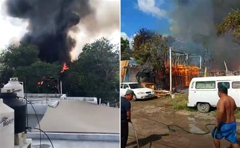 Reportan Viviendas Consumidas Tras Voraz Incendio En Tulum