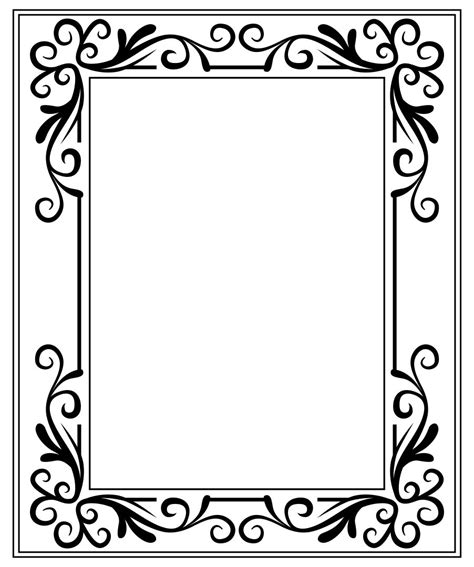 Printable Picture Frame Template 