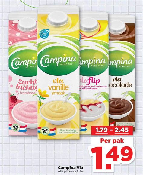 Campina Vla Aanbieding Bij PLUS