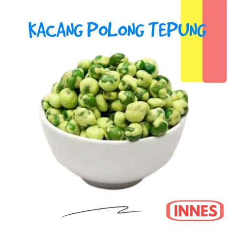 Jual Kacang Polong Tepung 500gr Snack Kacang Polong Hijau By Innes