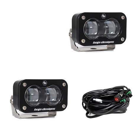 S2 Sae Led Auxiliary Light Pod Pair Universal Baja Designs Off Road Led And Laser Lights