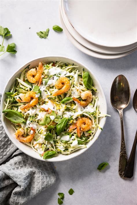 Romige Courgettepasta Met Garnalen En Kruiden Miljuschka