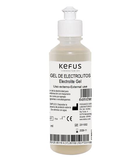 Gel EEC ECG De Electrolitos Kefus