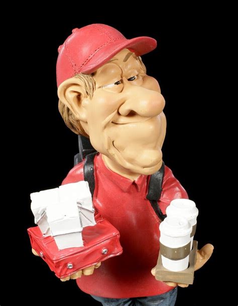 Funny Job Figur Essen Lieferant Lustiger Beruf Dekostatue Geschenk