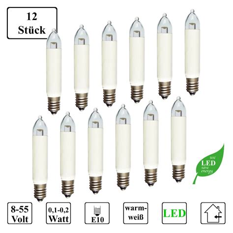 St Ck Led Kleinschaftkerzen V W Schwibbogen Lichterkette