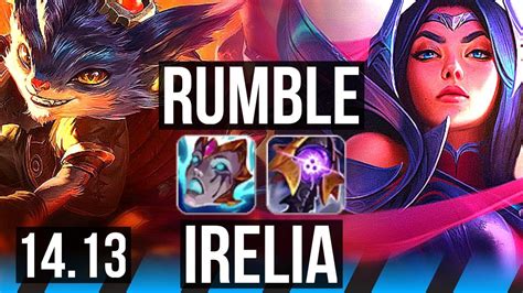 Rumble Vs Irelia Mid Legendary Solo Kills Games