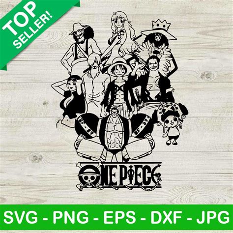 One Piece Character Svg Anime One Piece Svg Straw Hat Pirate Svg