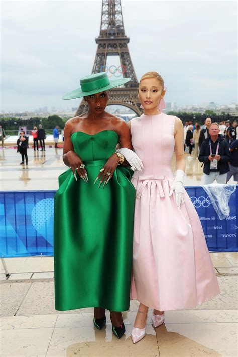 Ariana Grande And Cynthia Erivo Are Wickedly Stunning At Paris