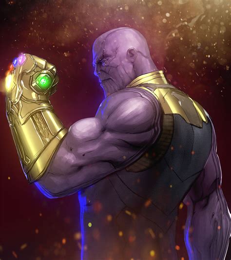 Artstation Thanos Glove Ruben Orellana Marvel Villains Thanos