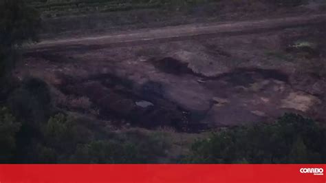 Imagens aéreas mostram local onde caiu o caça F 35 norte americano que