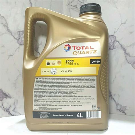 Jual Total Quartz 9000 0W-20 4 Liter API SP ILSAC GF-6A (Fully ...