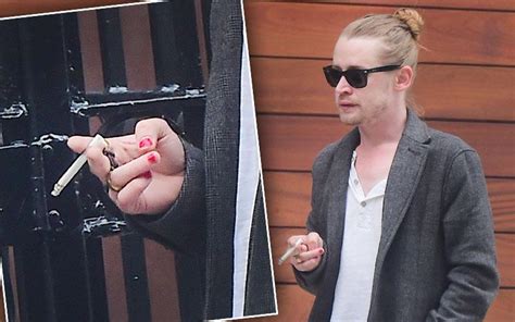 Reclusive Macaulay Culkin Seen Smoking And Wearing Red Nail Polish After