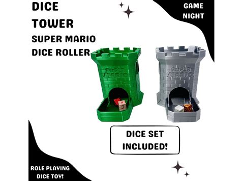 Super Mario Party Dice Tower Tabletop Roleplaying Dice Roller Custom ...