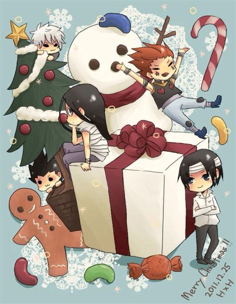 Killua Gon Illumi Hisoka And Chrollo Merry Christmas Hunter X