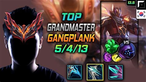 Grandmaster Gangplank Top Vs Jax Kr